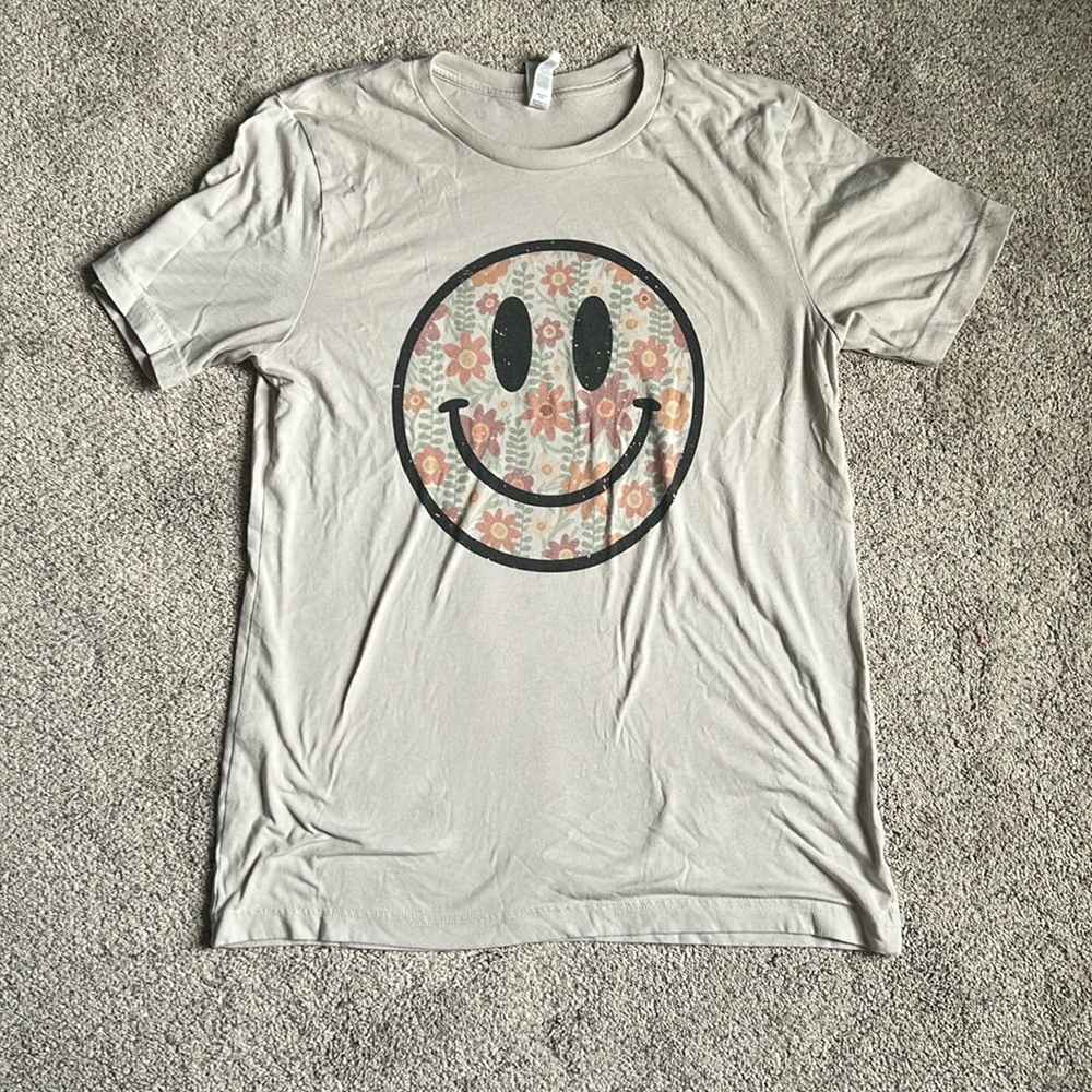 Women’s Mountain Moverz Floral Smiley T-shirt - L